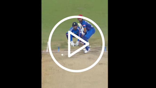 [Watch] Axar Patel Sends Ibrahim Zadran's Stumps Flying With A Beauty